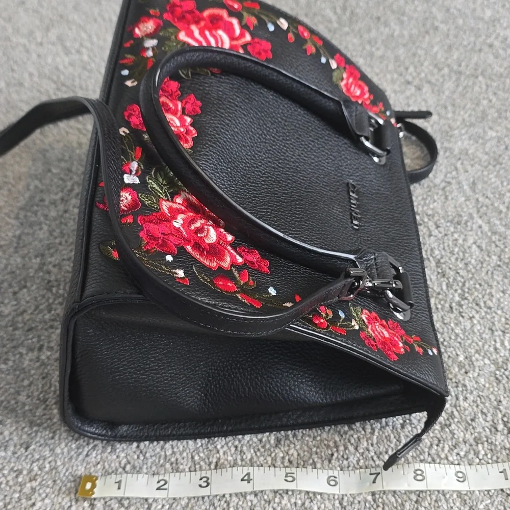 Calvin Klein Embroidered Satchel Crossbody Bag - Picture 8 of 10